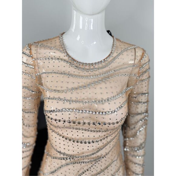 Retrofete Raes Sheer Embellished Long Sleeve Size Small - Picture 15 of 17
